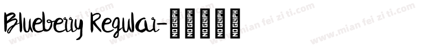 Blueberry Regular字体转换